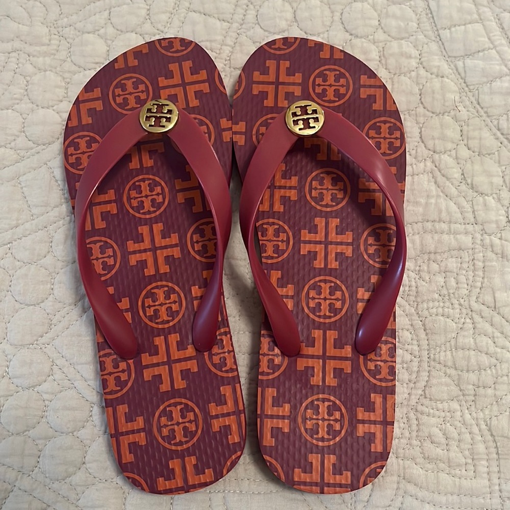 Tory Burch Flip Flops, 6M